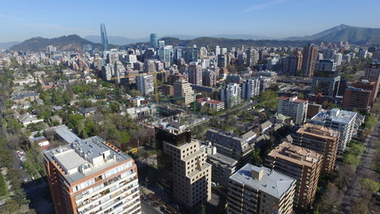 Naklejka premium Aerial view of a city