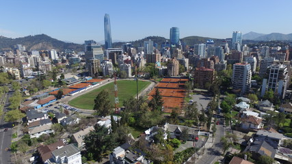 Fototapeta na wymiar Aerial view of a city