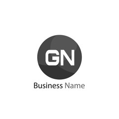Initial Letter GN Logo Template Design