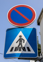 Pedestrian Crosswalk Sign