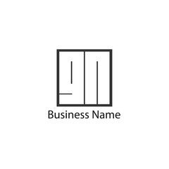 Initial Letter GN Logo Template Design
