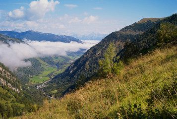Fototapeta na wymiar Glorious Austrian Alpine Landscape Near Kitzsteinhorn