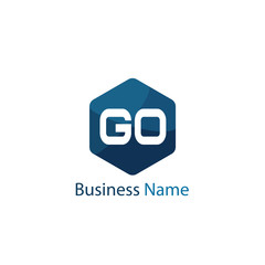 Initial Letter GO Logo Template Design