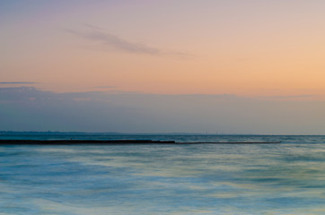 Obraz premium seascape in the Odesa during the sunset in the summer season