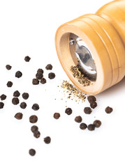 wooden pepper closeup