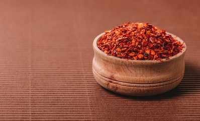 dry hot pepper in a bowl