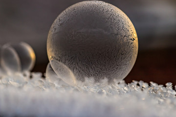 gefrorene Seifenblase