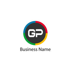 Obraz premium Initial Letter GP Logo Template Design
