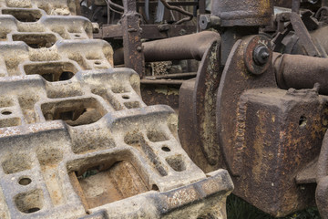 historische Baumaschine