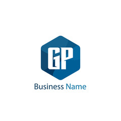 Initial Letter GP Logo Template Design