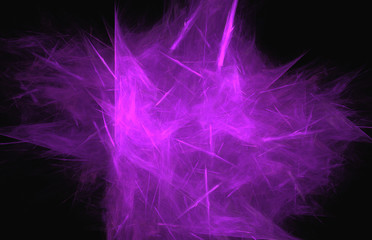 Purple fractal pattern background. Fantasy fractal texture. Digital art. 3D rendering. Computer generated image.