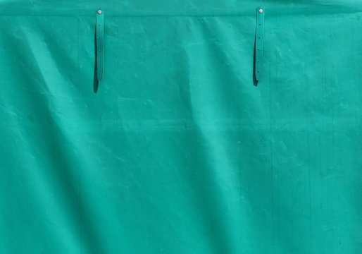 green tarpaulin texture background
