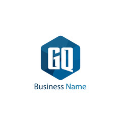 Initial Letter GQ Logo Template Design