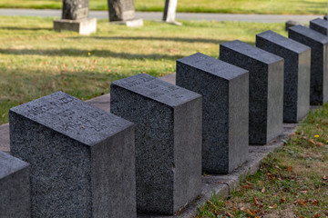 Titanic gravesite Halifax, Mount Olivet, headstones, disaster, sad, quiet, lonely.