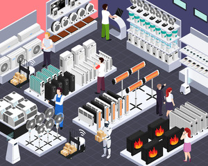 Home Climate Isometric Composition 