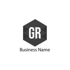 Initial Letter GR Logo Template Design