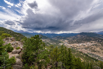 Thunderstorm over the Rocky Mountains