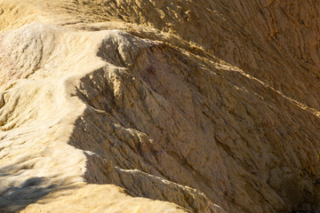 The rocks and of the colorado provenzal, colorful landscape of provence with its cliffs
