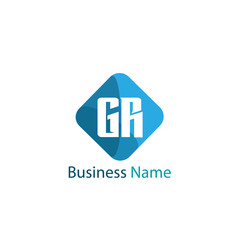 Initial Letter GR Logo Template Design