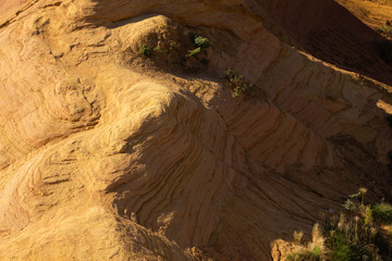 The rocks and of the colorado provenzal, colorful landscape of provence with its cliffs