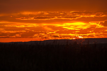 beautiful autumnal clear autumn evening