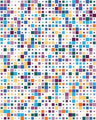 Pattern with colorful squares, Seamless vector background