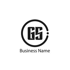 Initial Letter GS Logo Template Design
