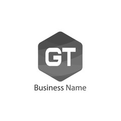 Initial Letter GT Logo Template Design