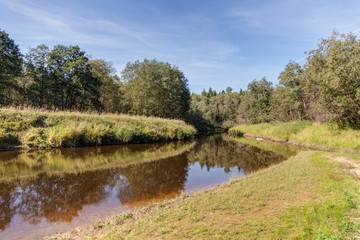Fototapeta premium landscape with a small river