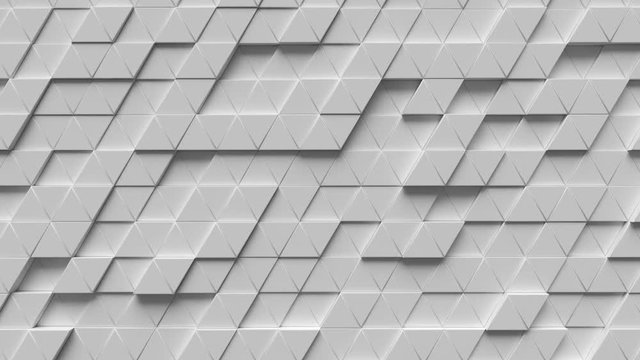 Abstract looping motion background texture of triangles.