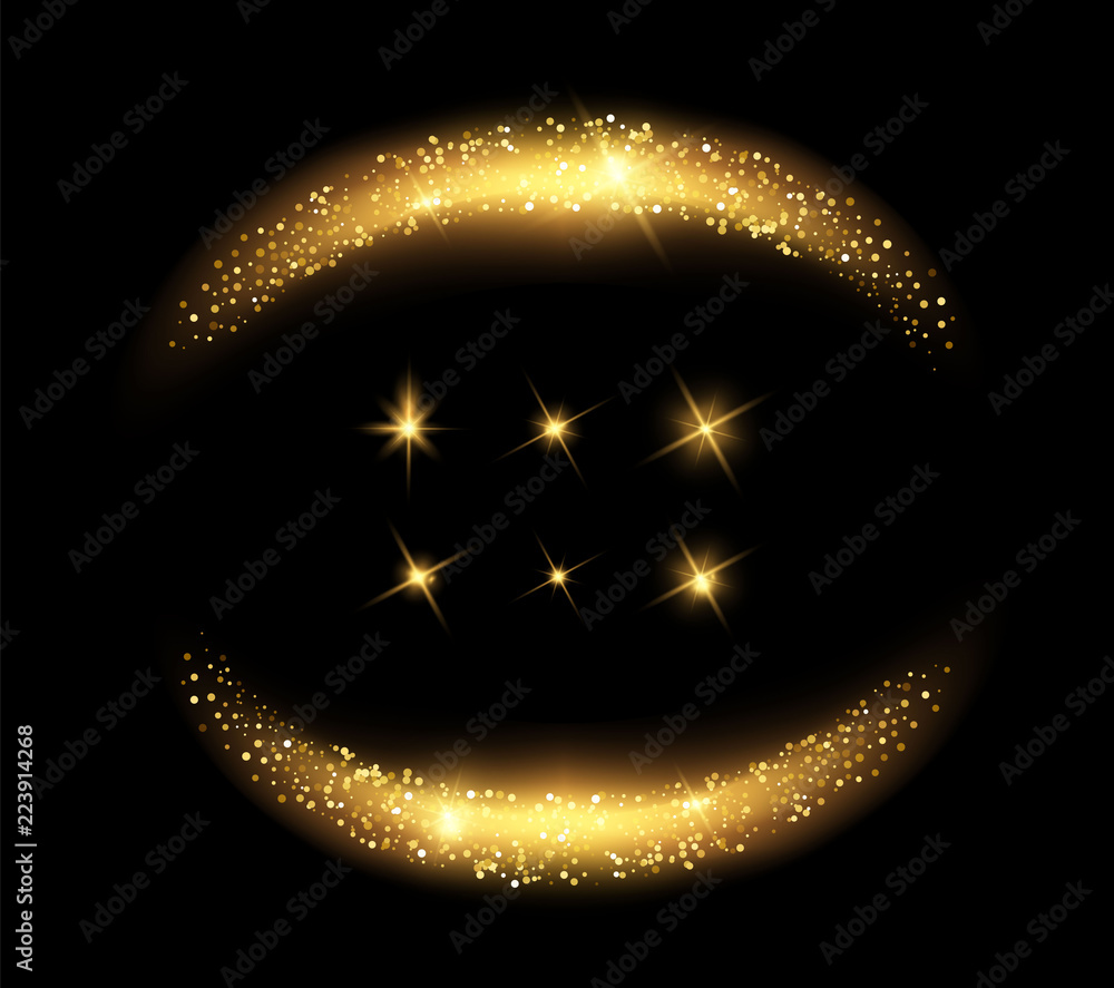 Canvas Prints vector glowing light effects set. stars bursts with sparkles elements for any image. transparent sta