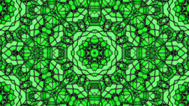 multicolored three-dimensional pattern from star figures slowly moving. abstract kaleidoscope background. 3D rendering