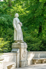 Sculpture of the composer Franz Liszt in Weimar