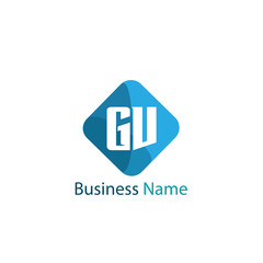 Initial Letter GV Logo Template Design