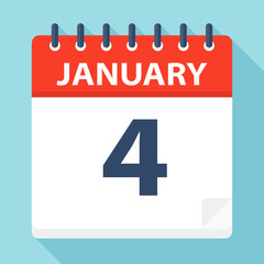 January 4 - Calendar Icon