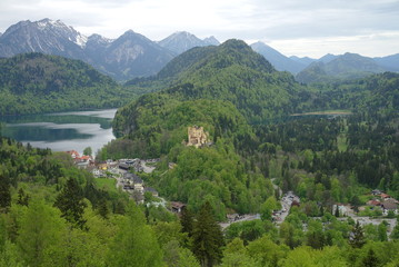 Germany. Village in the mountains.