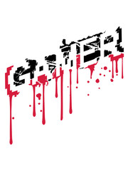 tropfen graffiti gamer cool risse kratzer logo wahrer pixel 8 bit retro zocken spielen computer spaß konsole controller freak pad game spiel clipart © Style-o-Mat-Design