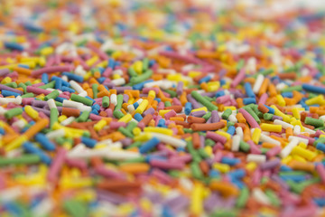 Fototapeta na wymiar background of candy sprinkles confetti