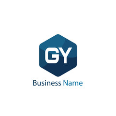 Initial Letter GY Logo Template Design