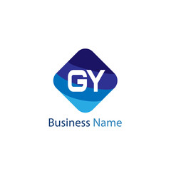 Initial Letter GY Logo Template Design