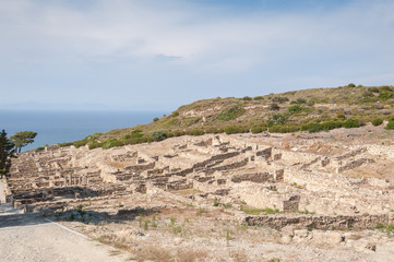 Ancient Kamiros, Hellenistic City mentioned by Homer, Greek Island of Rhodes, Rodos.