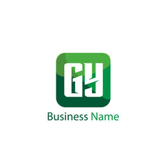 Initial Letter GY Logo Template Design