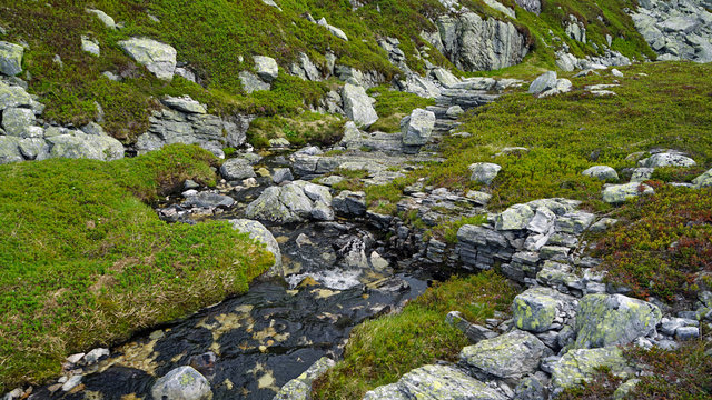 Small river in the mountain.