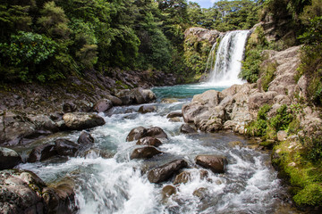 Beautiful waterfall in New Zealand