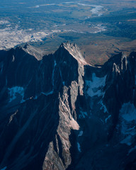 Snowy Mountains aerial view