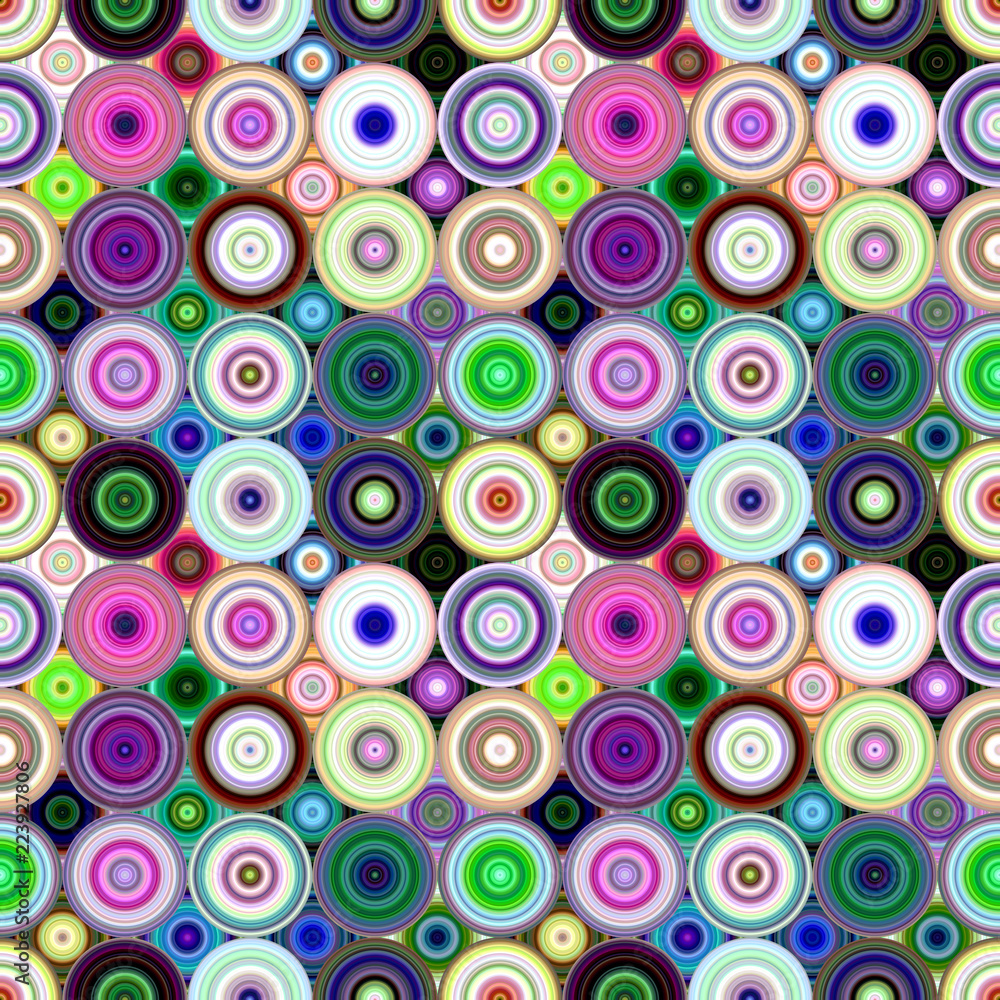 Poster geometric concentric circle pattern background - vector graphic design