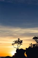 Fototapeta na wymiar Boracay's grotto on the sunset