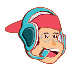 cartoon man icon 