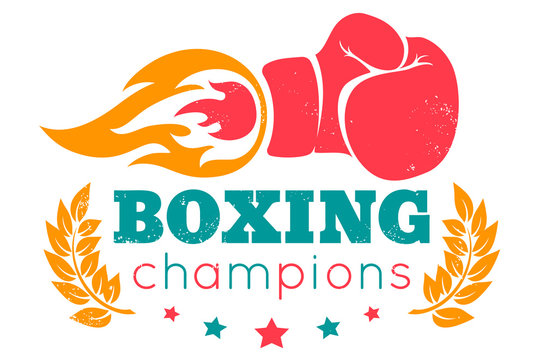 Retro logo for a boxing