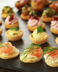 mixed canape selection platter